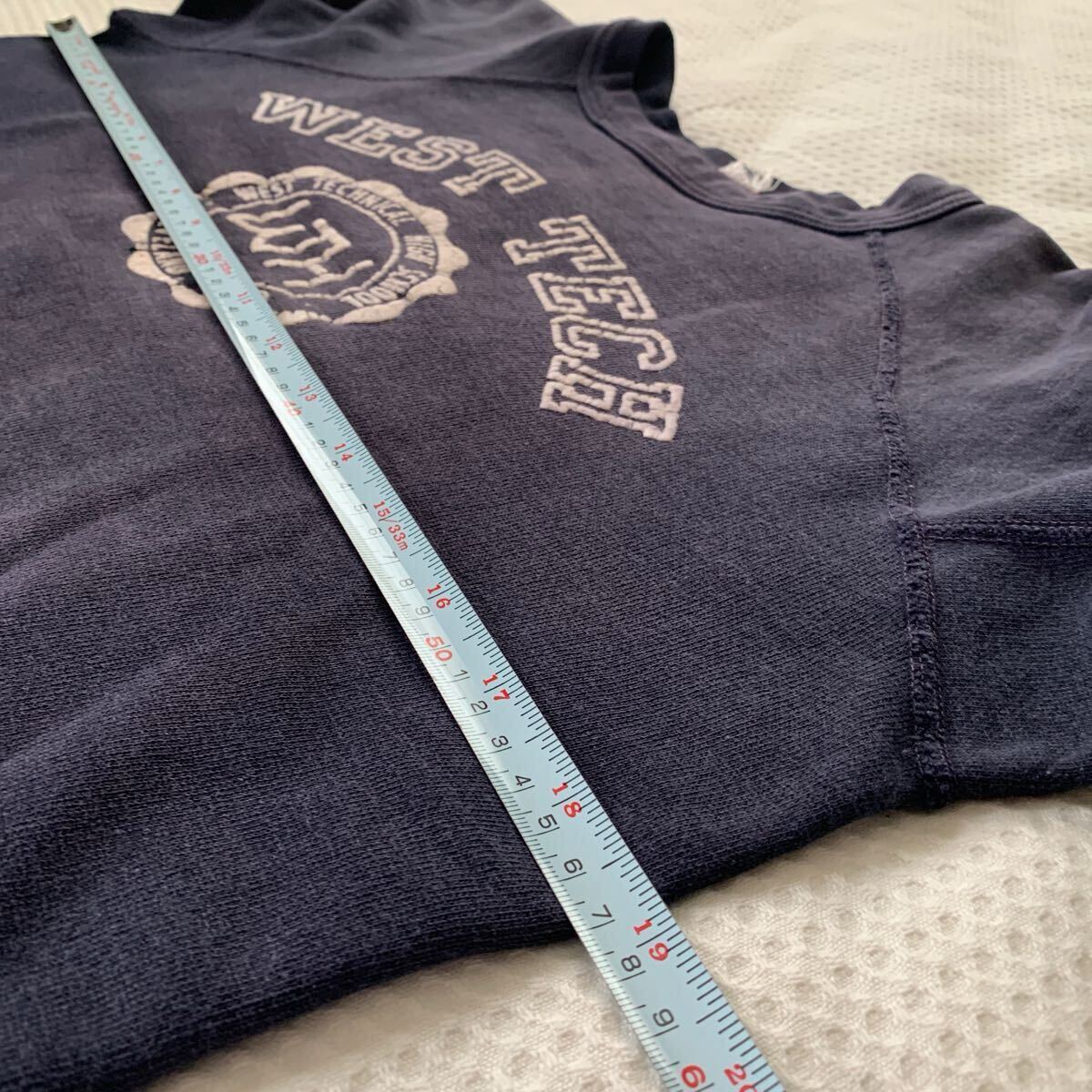  Vintage колледж тренировочный 60'snas темно-синий vintage sweat бок V приспособление Vintage 