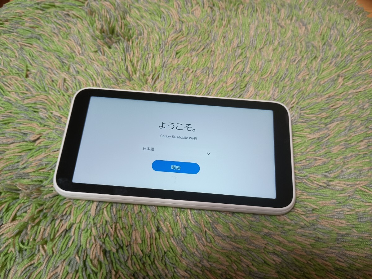 【美品】Galaxy 5G Mobile Wi-Fi モバイルルーター ポケットWi-Fi ホワイト SCR01 初期化済み