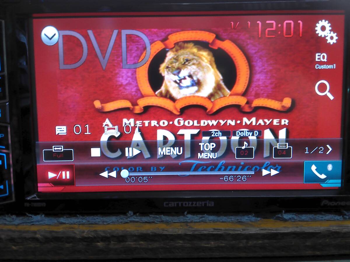 即決 カロッツェリア carrozzeria FH-7100DVD 2DIN 6.2V型 ワイドVGAモニター DVD-V/VCD/CD/Bluetooth/USB/DSP デッキ/14【7-12638】90628