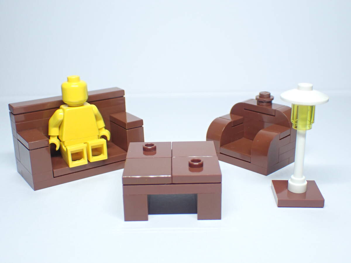 LEGO★G 正規(guī)品 ソファー テーブル ルームランプ セット 同梱可能 レゴ シティ クリエイター ミニフィグ 家具 家 ハウス ホテル