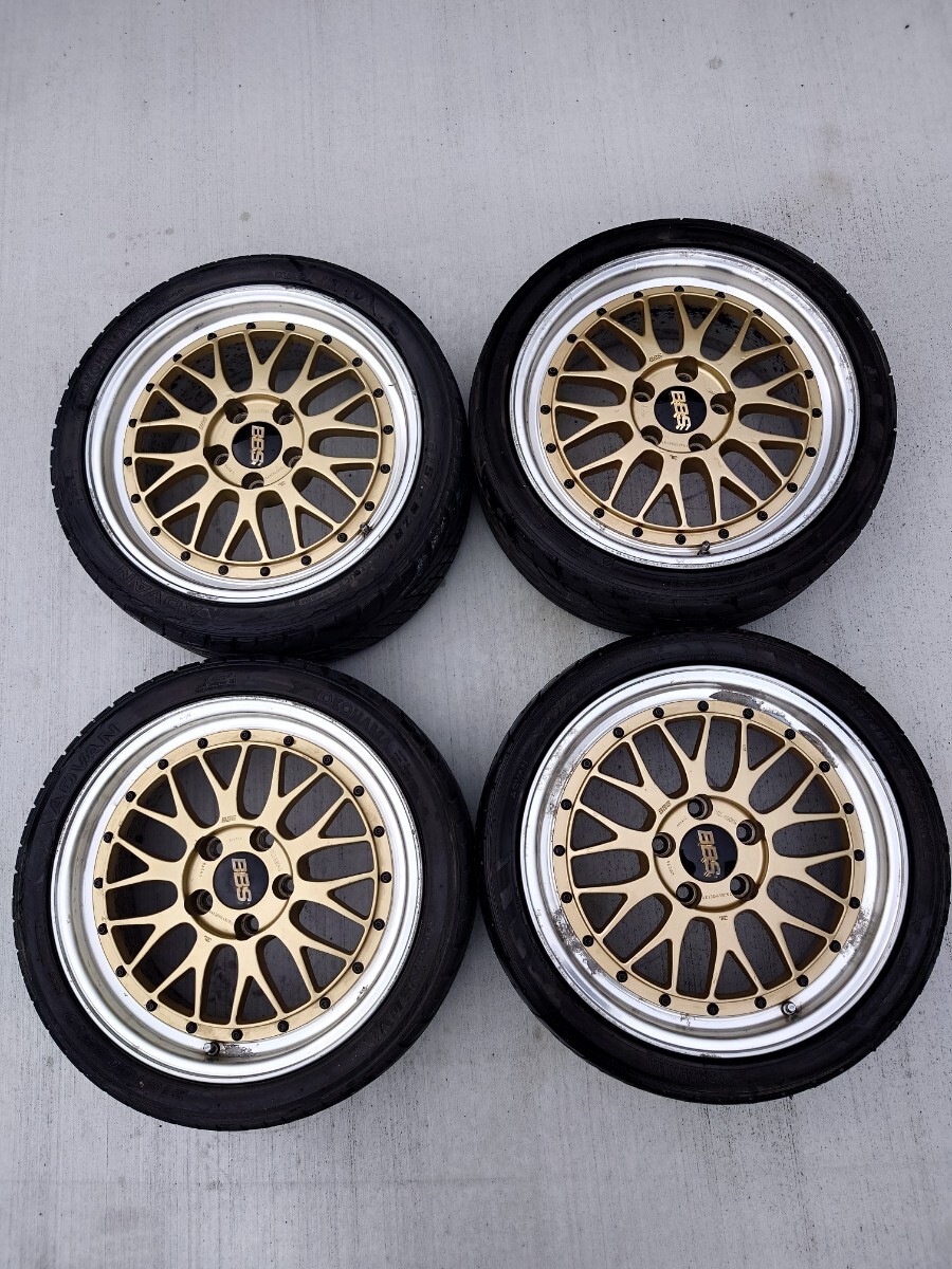 橫浜　手渡しのみ　BBS LM 17インチ/7.5j/114.3/5穴　刻印有り　希少　當時物 4本セット