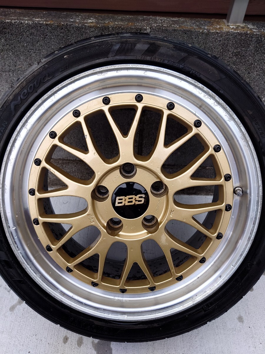 橫浜　手渡しのみ　BBS LM 17インチ/7.5j/114.3/5穴　刻印有り　希少　當時物 4本セット