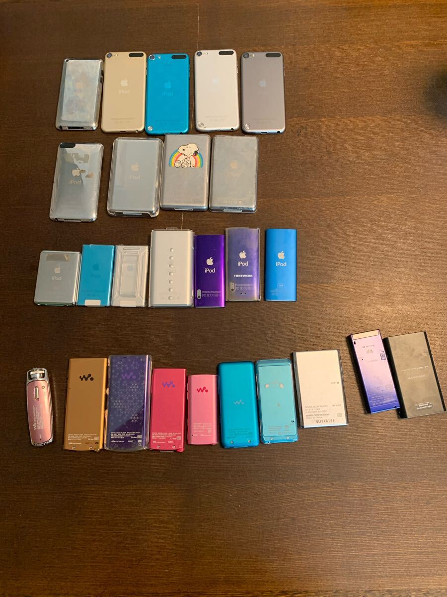 iPod WALKMAN まとめて 26臺 動作未確認(rèn) A1238 160gb / A1136 A1318 NW-S705F A1446 classic など