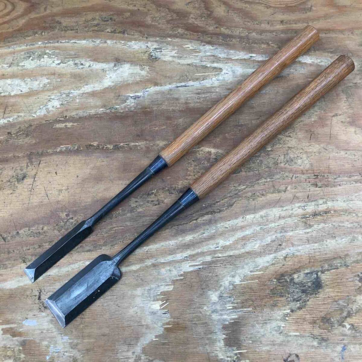 星の王子ページ 中古品】 「重國」銘 突き鑿 のみ 木工 和工具 Japanise Chisel