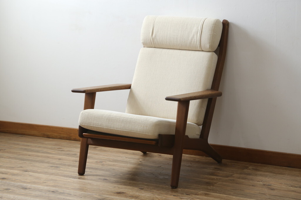 R-082844　デンマークビンテージ GETAMA(ゲタマ) Hans J Wegner(ハンス・J・ウェグナー) GE290A イージーチェア(アームチェア、1Pソファ)