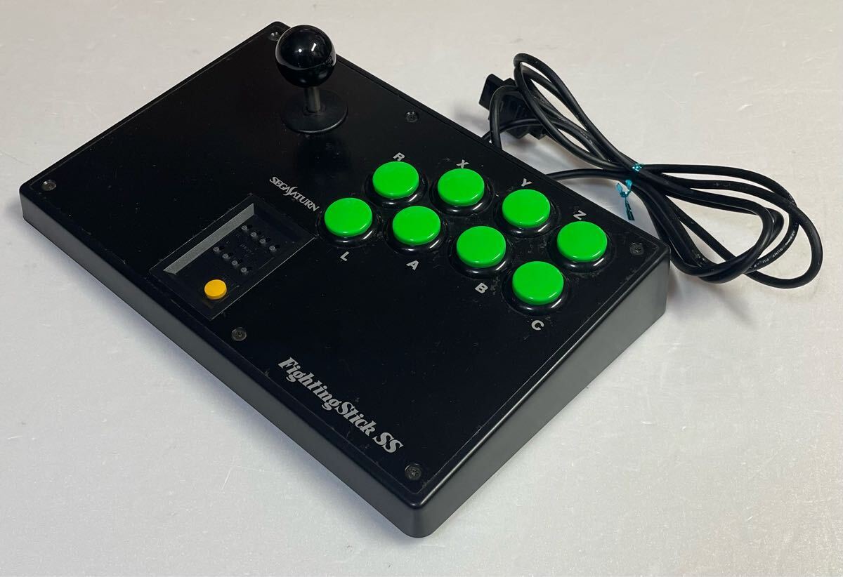  Hori HORI Fighting Stick SS HSS-07 Fighting Stick легко рабочее состояние подтверждено Sega Saturn управление специальный управление 