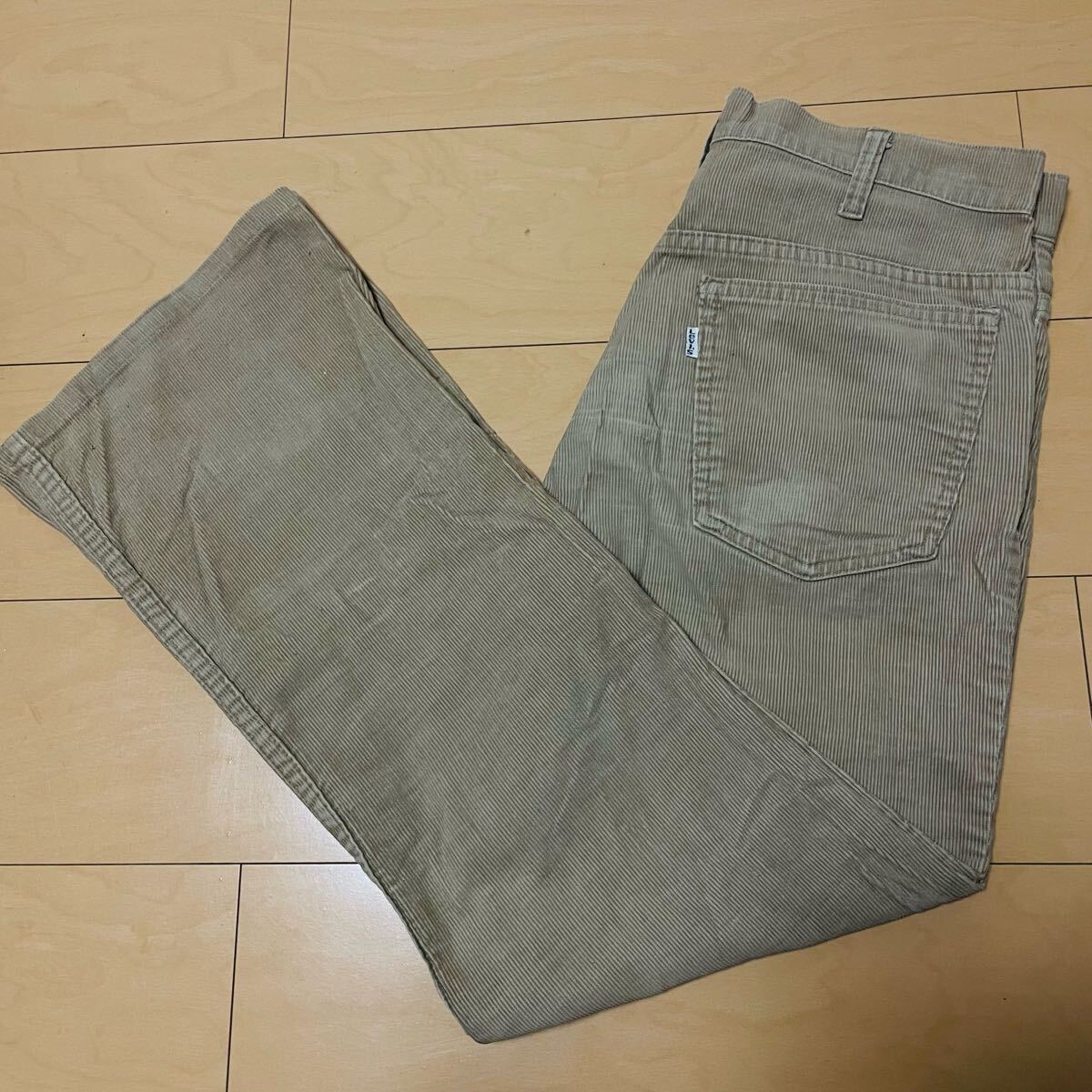 Levi's リーバイス　コードュロイパンツ　白タグ　刻印23 フレア　42TALON USA メンズ　_画像1