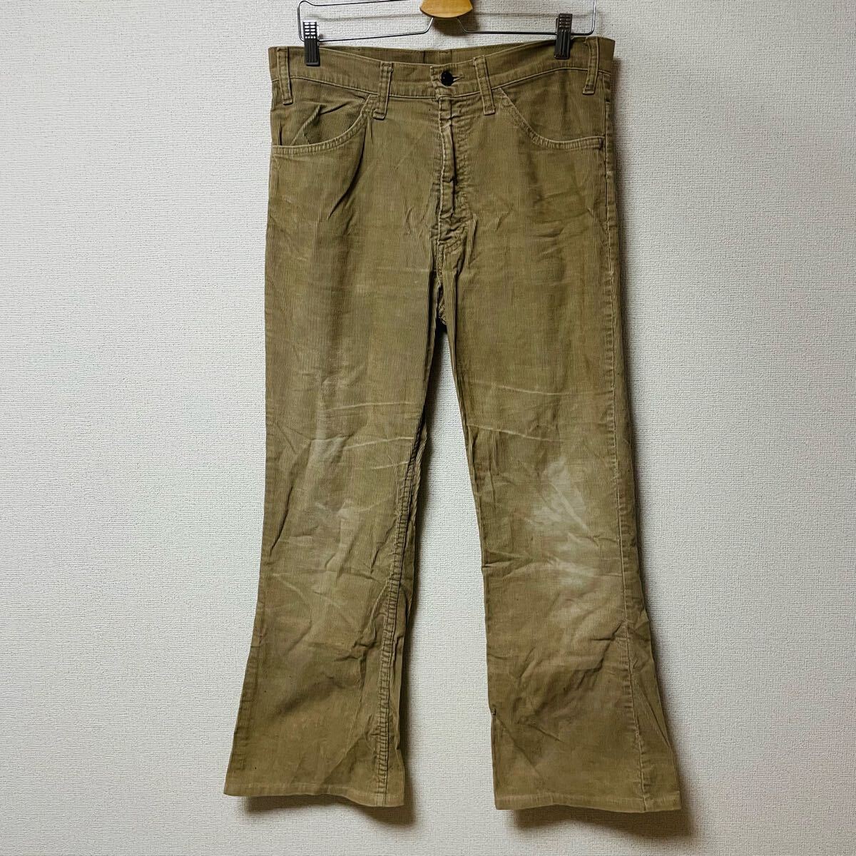 Levi's リーバイス　コードュロイパンツ　白タグ　刻印23 フレア　42TALON USA メンズ　_画像2