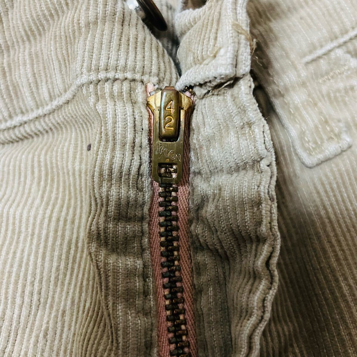 Levi's リーバイス　コードュロイパンツ　白タグ　刻印23 フレア　42TALON USA メンズ　_画像5