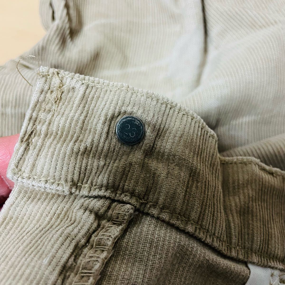 Levi's リーバイス　コードュロイパンツ　白タグ　刻印23 フレア　42TALON USA メンズ　_画像7