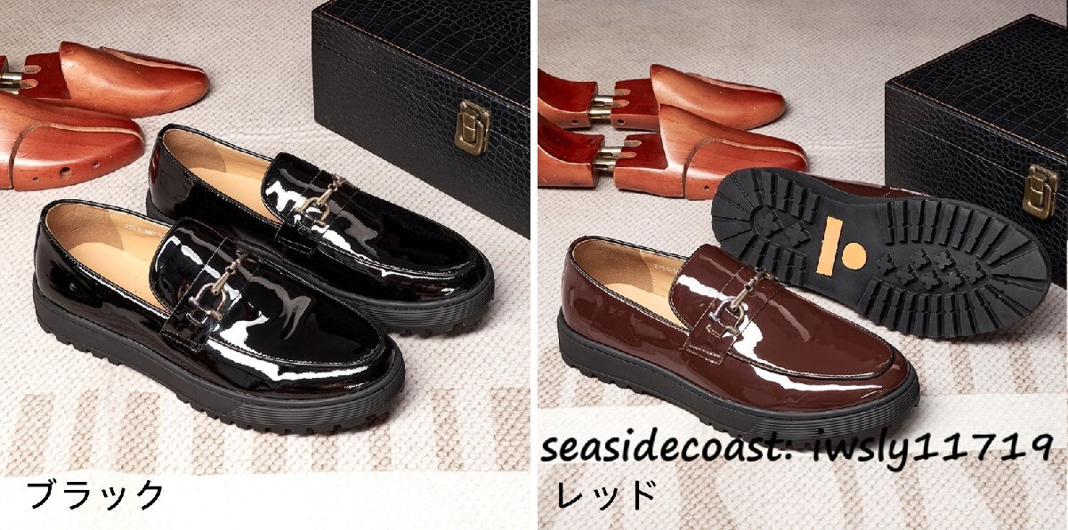  супер редкий # Loafer прекрасное качество телячья кожа мужской туфли без застежки телячья кожа работник ручная работа натуральная кожа обувь бизнес обувь кожа обувь casual красный 24.5cm
