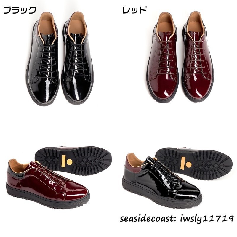 最高級(jí)◆ドライビングシューズ 本革 ローファー スリッポン 職人手作り ビジネスシューズ 牛革レザーシューズ 紳士靴 革靴 レッド 27.5cm