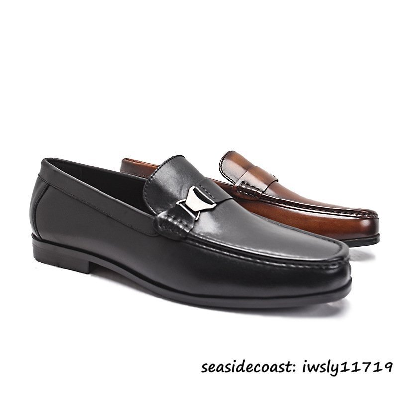  высший класс # обувь для вождения натуральная кожа bit Loafer высококлассный телячья кожа работник ручная работа туфли без застежки бизнес обувь кожа обувь Brown 26.5cm