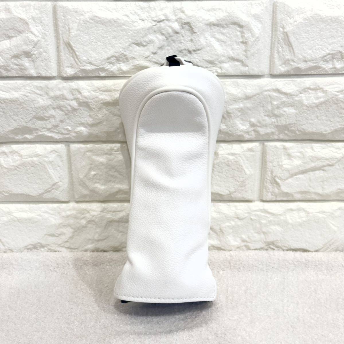 【UT】ゴルフヘッドカバー　ユーティリティ　白　星_画像2