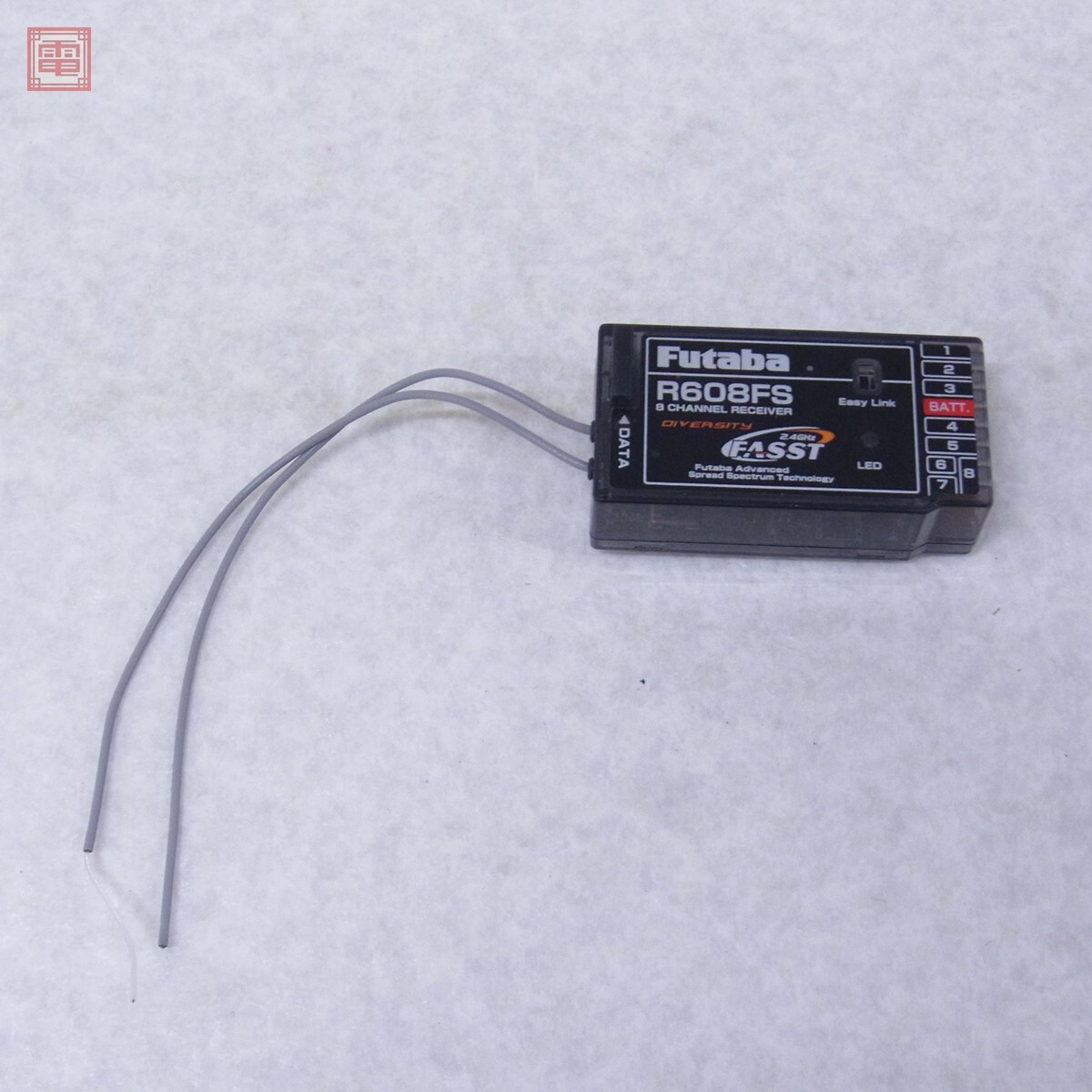 ジャンク フタバ R608FS 2.4GHz FASST 8ch 受信機 レシーバー Futaba【PP