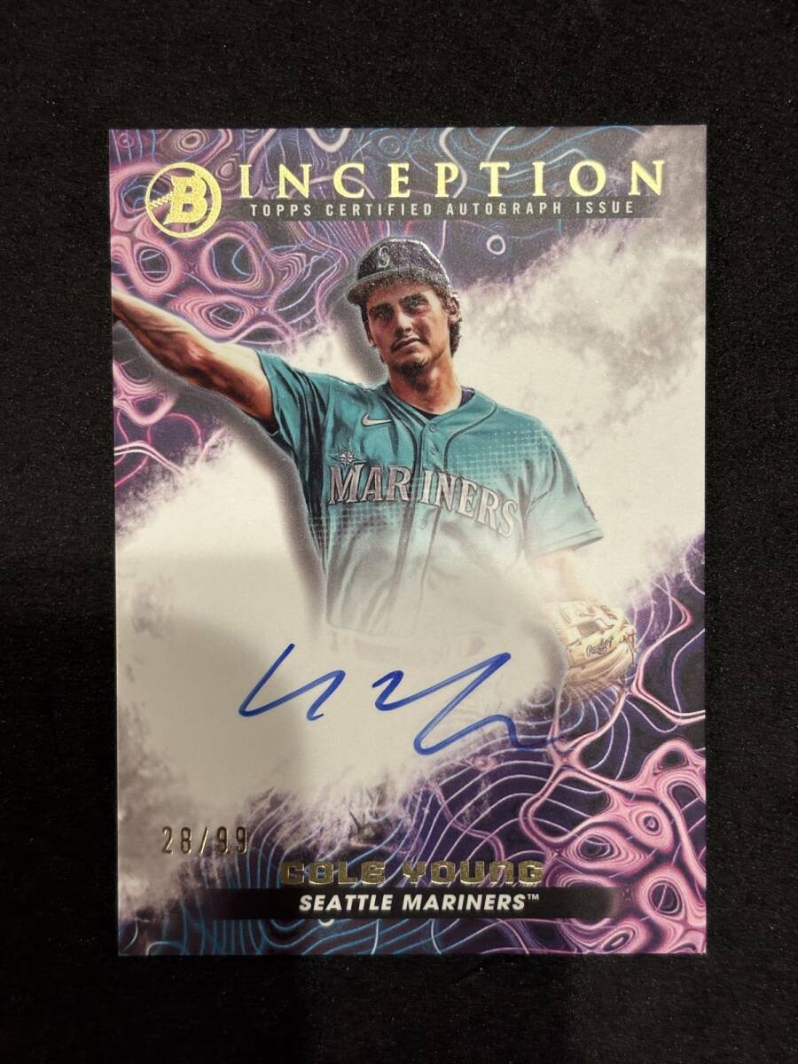 2023 Topps Bowman Inception Baseball Cole Young Auto /99