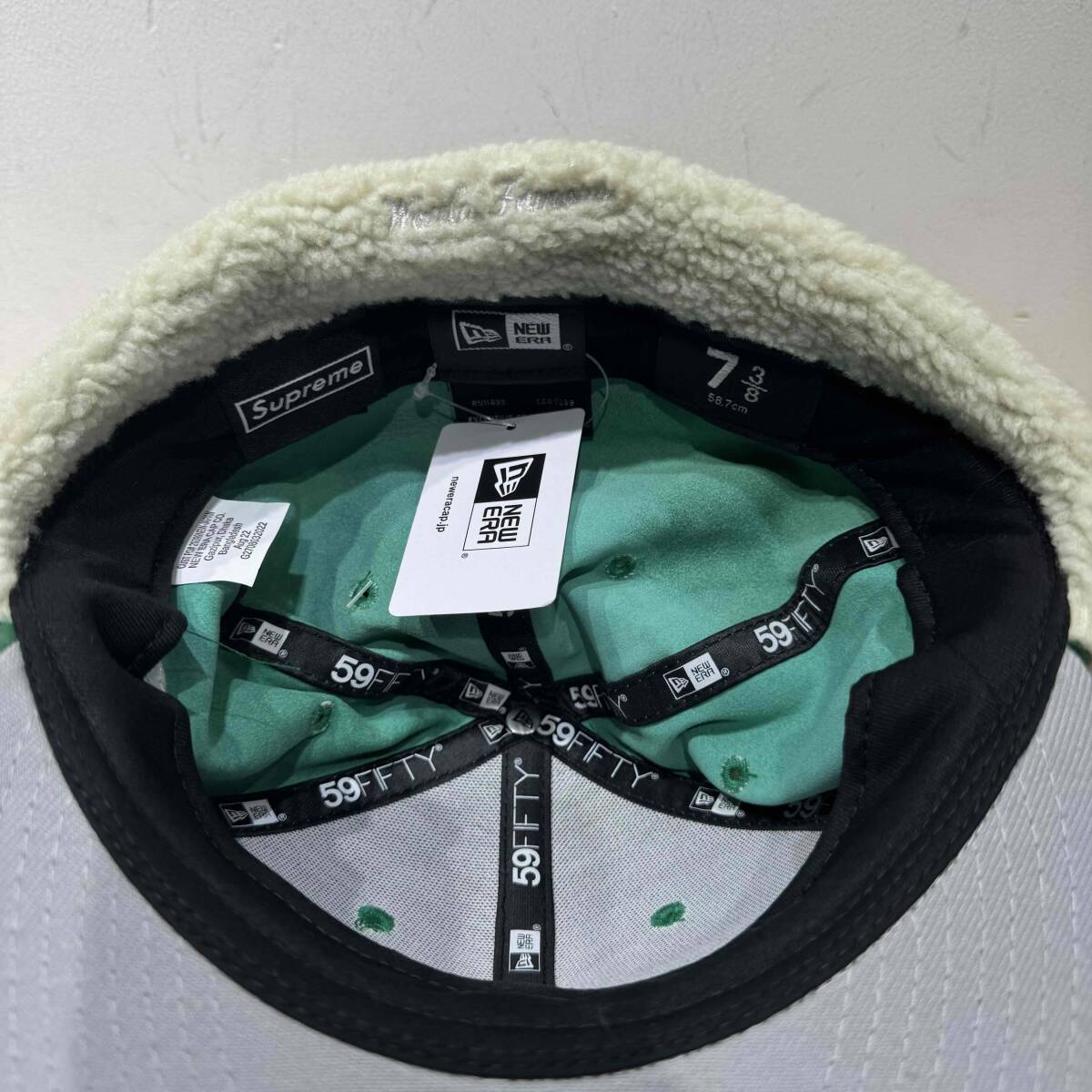 Supreme 22aw Leather Earflap Box Logo New Era Cap 7-3/8 58.7cm シュプリーム レザーイヤーフラップボックスロゴ ニューエラ キャップ