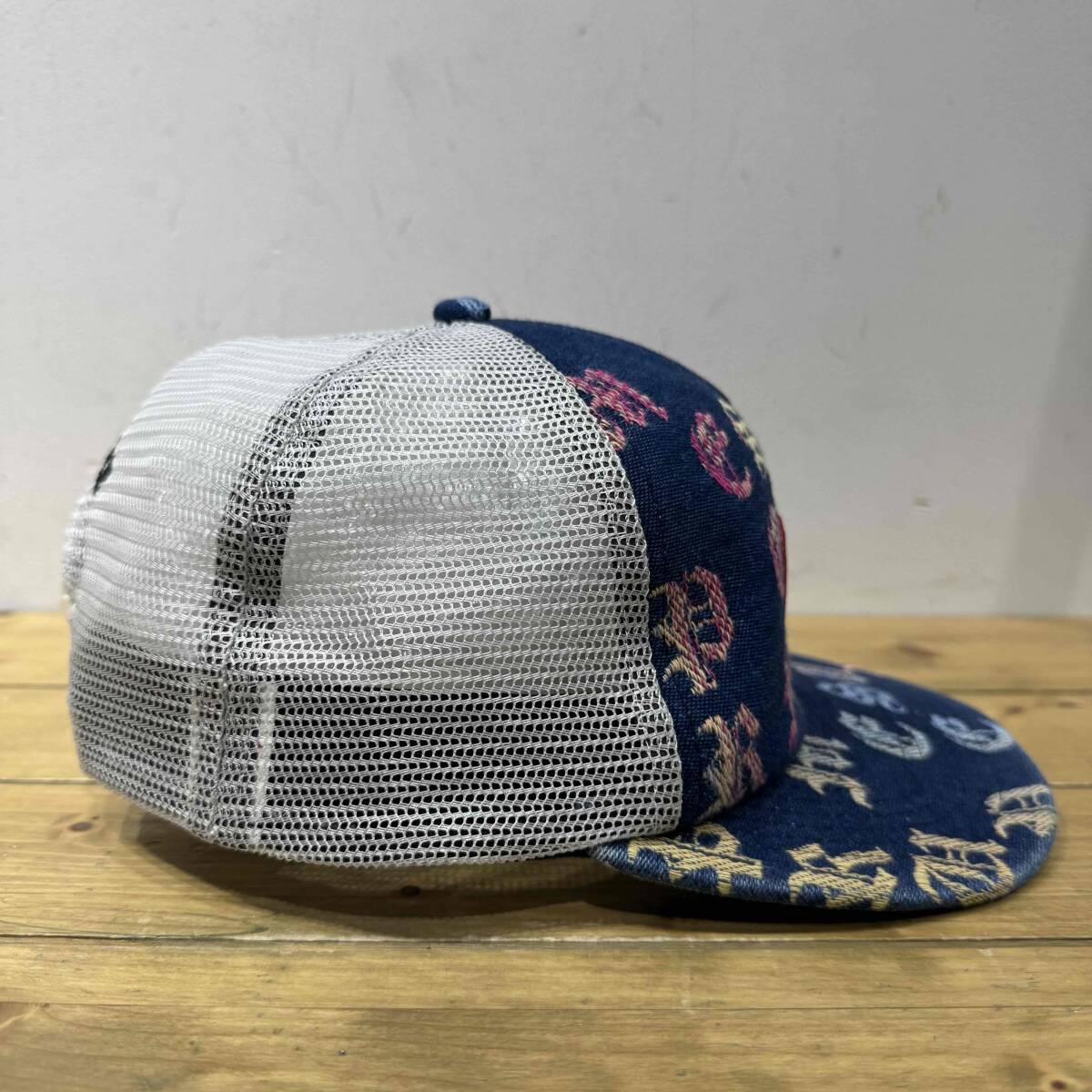 Supreme 22ss Gradient Jacquard Denim Mesh Back 5-Panel Cap シュプリーム 5パネル キャップ