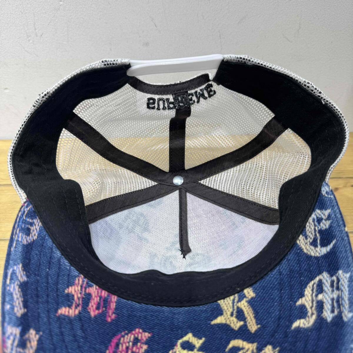 Supreme 22ss Gradient Jacquard Denim Mesh Back 5-Panel Cap シュプリーム 5パネル キャップ