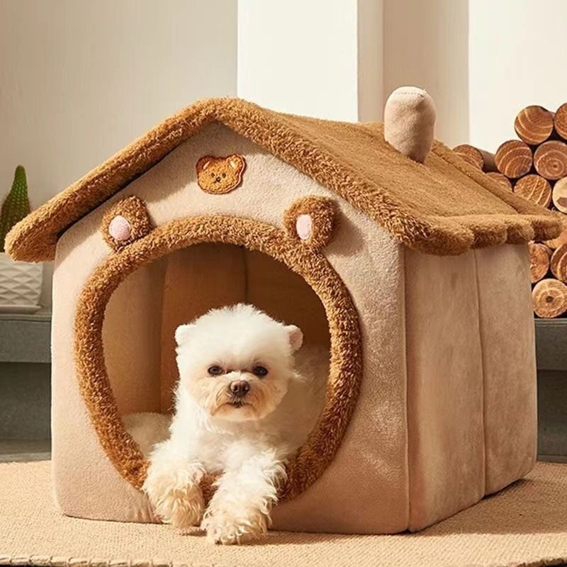 ペットベッド 貓 小型犬 小動(dòng)物 ベッド 貓ベッド 建物型 半密閉式 滑り止め 洗える 柔らか もこもこ ふわふわ あったか 面白い 可愛い 保溫