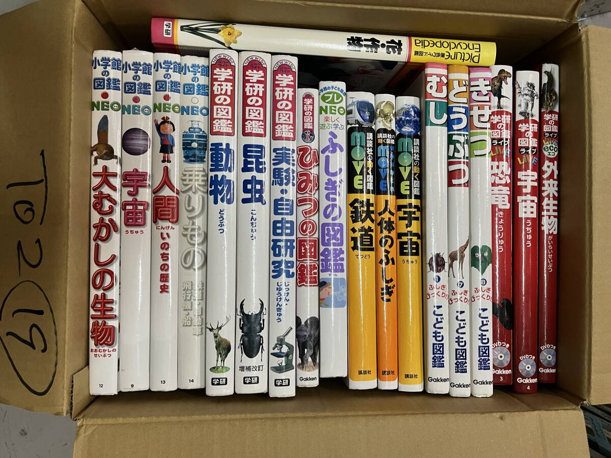 T02【送料無料　中古絵本セット】19冊まとめて　小學館NEO　學研　講談社MOVE 恐竜　宇宙　昆蟲　動物　乗り物　鉄道　実験　