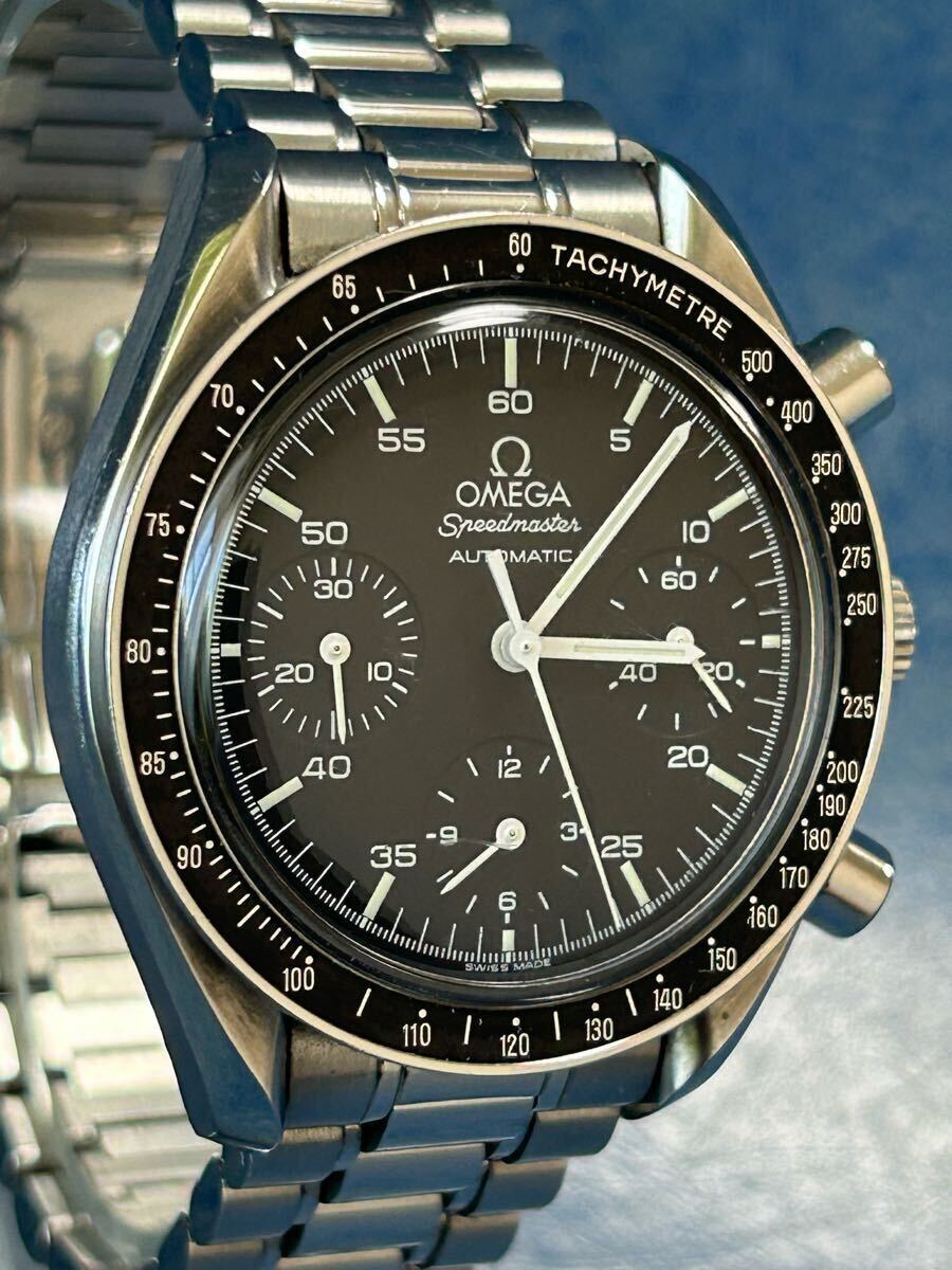1円? 美品 OMEGA オメガ 3510.50 スピードマスター クロノグラフ ブラック文字盤 自動(dòng)巻き メンズ 腕時(shí)計(jì) 付屬品あり 【稼働品】