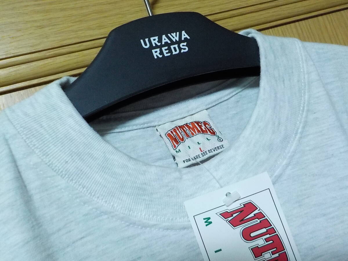 90s 紙タグ付未使用 汚れ有【即決 送料無料】NUTMEG 浦和レッズ 1997 ブッフバルト Tシャツ L Guido Buchwald ユニフォーム Jリーグ 642-5