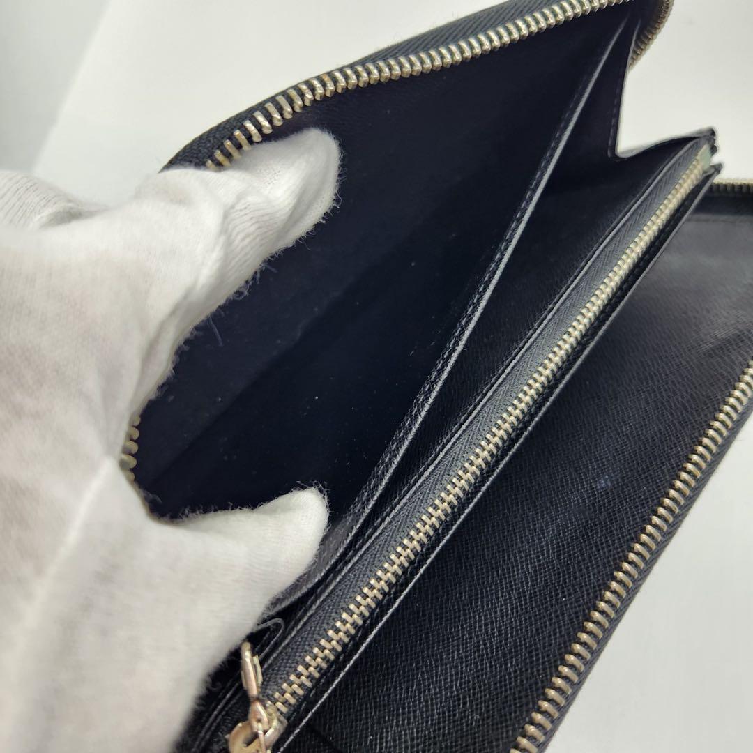 極美品 Louis Vuitton ルイヴィトン M63852 エピ ジッピーオーガナイザー 長財布 ロングウォレット ラウンドファスナー M63852/SN2152 黒