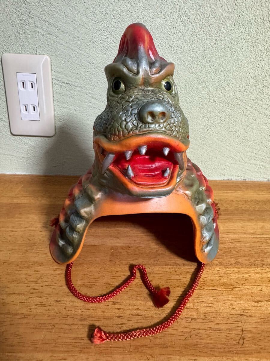 怪獣ヘルメット レッドキング ヨネザワ ソフビ レッドキング 怪獣 ヘルメット ソフビ ヨネザワ 当時物 ソフビ