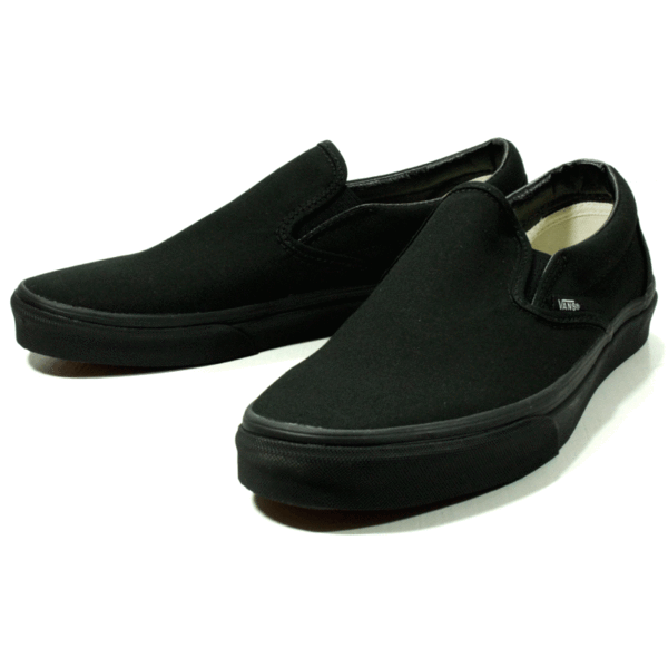  новый товар VANS Vans US план туфли без застежки все черный чёрный чёрный US10.5(28.5cm)