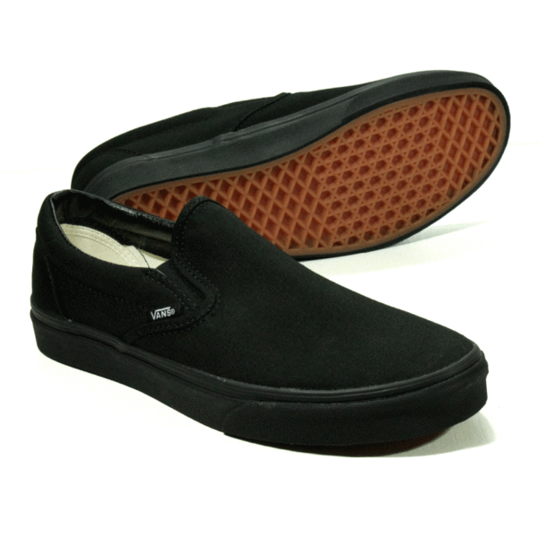  новый товар VANS Vans US план туфли без застежки все черный чёрный чёрный US10.5(28.5cm)