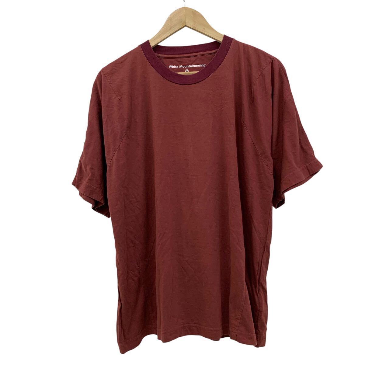 C422-78 WHITE MOUNTAINEERING White Mountaineering короткий рукав футболка ti рубашка tops cut and sewn мужской 0 темно-красный 