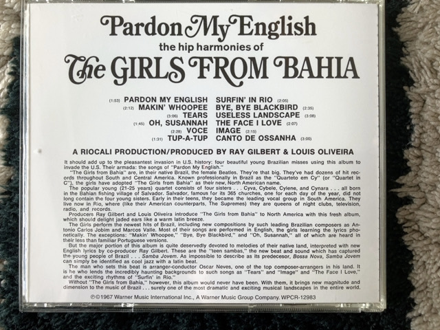 クアルテート・エン・シー / バードン・マイ・イングリッシュ THE GIRLS FROM BAHIA_画像2