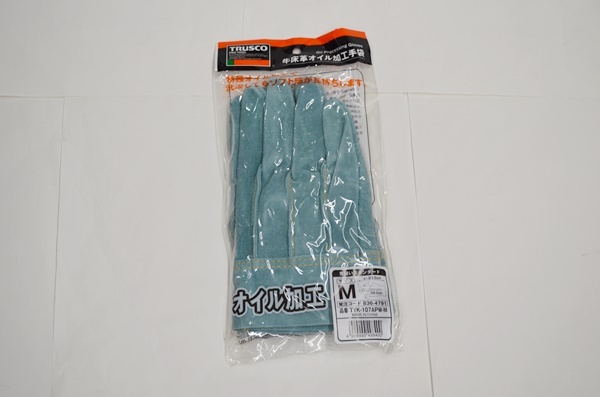 未使用 トラスコ TRUSCO オイル加工革手袋 Mサイズ 1雙 TYK-107APW-M 19個(gè)セット
