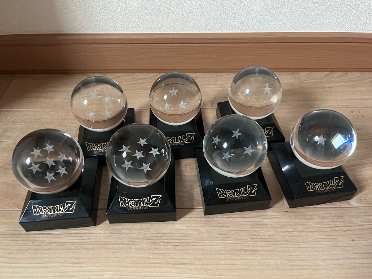 ドラゴンボール 七星球 7種セット ガラス製 台座付き 希少】フラッシュ ドラゴンボール クリスタル ガラス 七星球