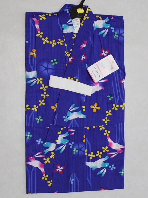 100サイズの女児用浴衣 B5050-20 送料無料 在庫処分 格安女児浴衣 子供ゆかた 単品ゆかた 女の子用浴衣 夏のお祭りに　