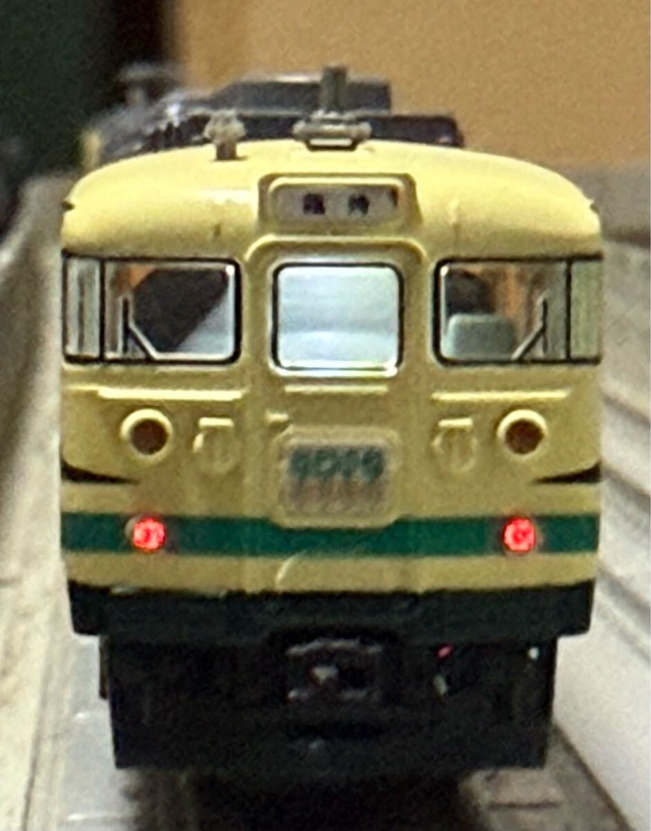 N-GAUGE KATO 10-466 165系「なのはな」 6両セット 付屬パーツ取付済 高輝度LED化 車(chē)掌室室內(nèi)燈點(diǎn)燈 オリジナルLED室內(nèi)燈 整備済