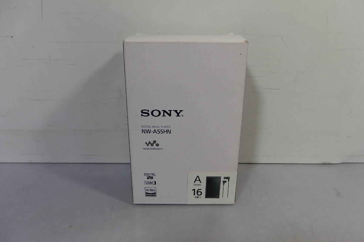 ◆未使用 SONY(ソニー) ハイレゾ/ノイズキャンセル/リニア ウォークマン 16GB NW-A55HN B(ブラック) ヘッドホン付 Bluetooth/microSD