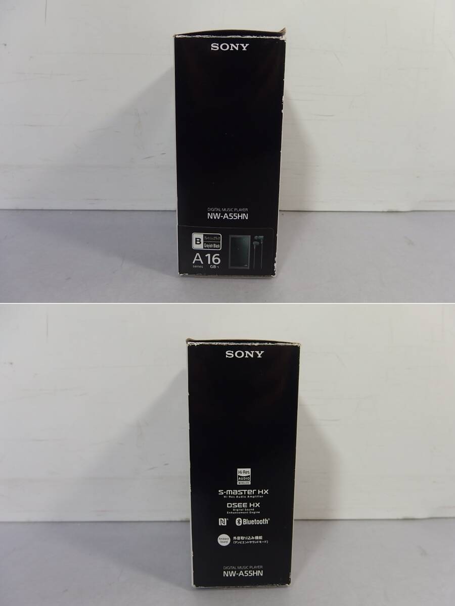 ◆未使用 SONY(ソニー) ハイレゾ/ノイズキャンセル/リニア ウォークマン 16GB NW-A55HN B(ブラック) ヘッドホン付 Bluetooth/microSD