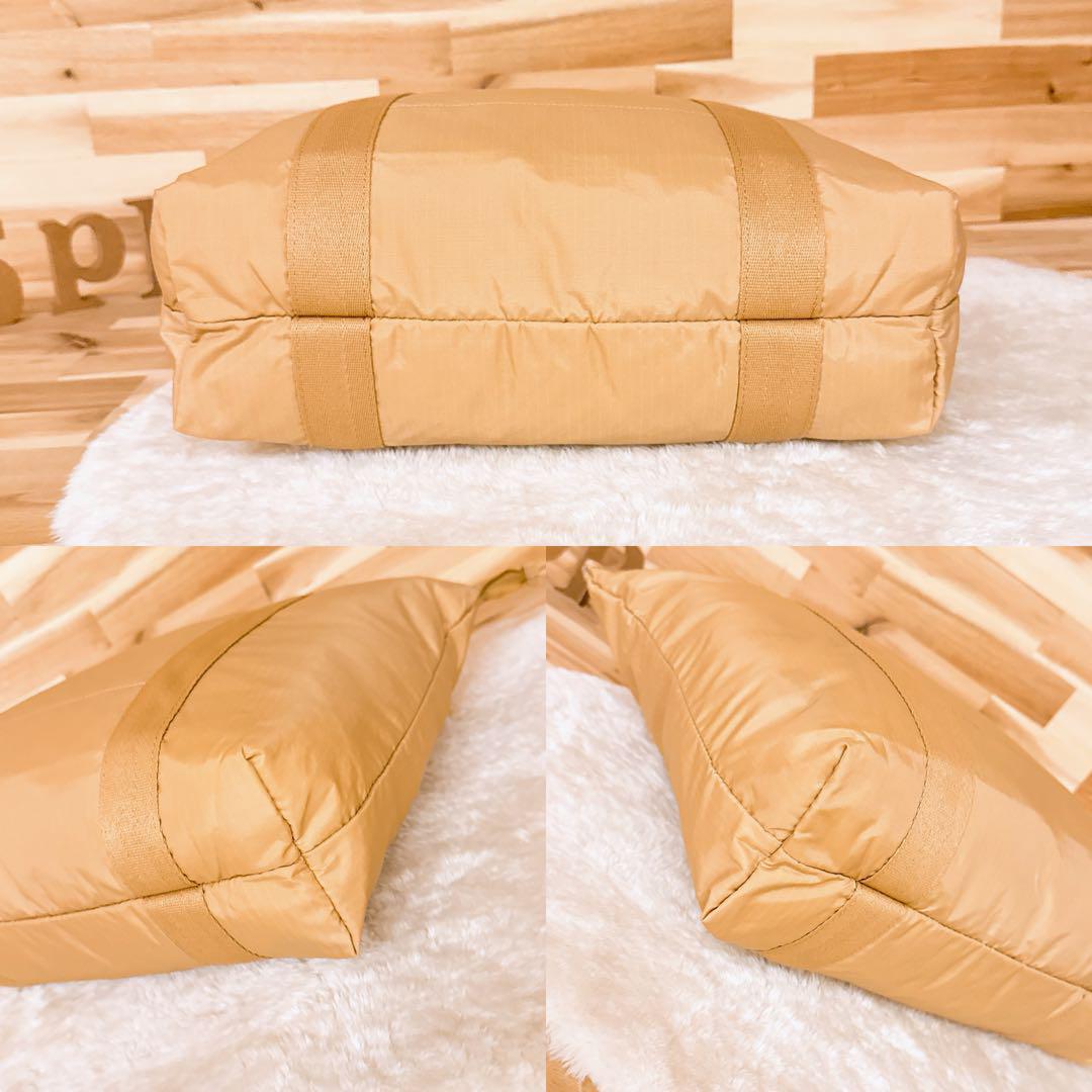 大容量【レスポートサック】トートバッグ 無地シンプル ロゴ テープ ベージュ×銀【HFby6PR】レディース?バッグ?春夏?秋冬【3SI4】