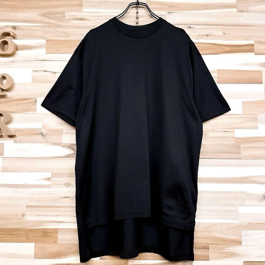 レア/美品【ミハラヤスヒロ】スカル 刺繍 アシンメトリー 半袖Tシャツ 青×白【HFby6PR】メンズ・洋服・春夏【T4N4G7T】_画像5