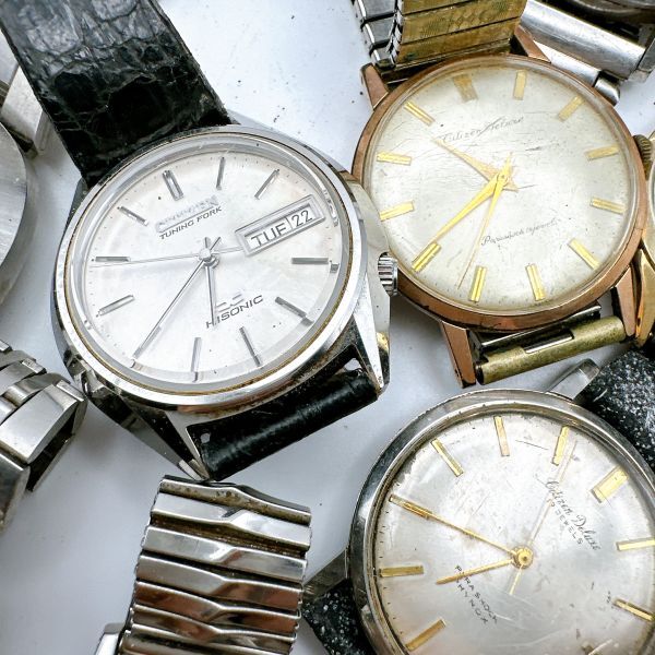 A061-43 1 иен старт работа неподвижный Junk суммировать автоматический CITIZEN Citizen сигнал ma- Date Deluxe мужские наручные часы редкость Vintage 