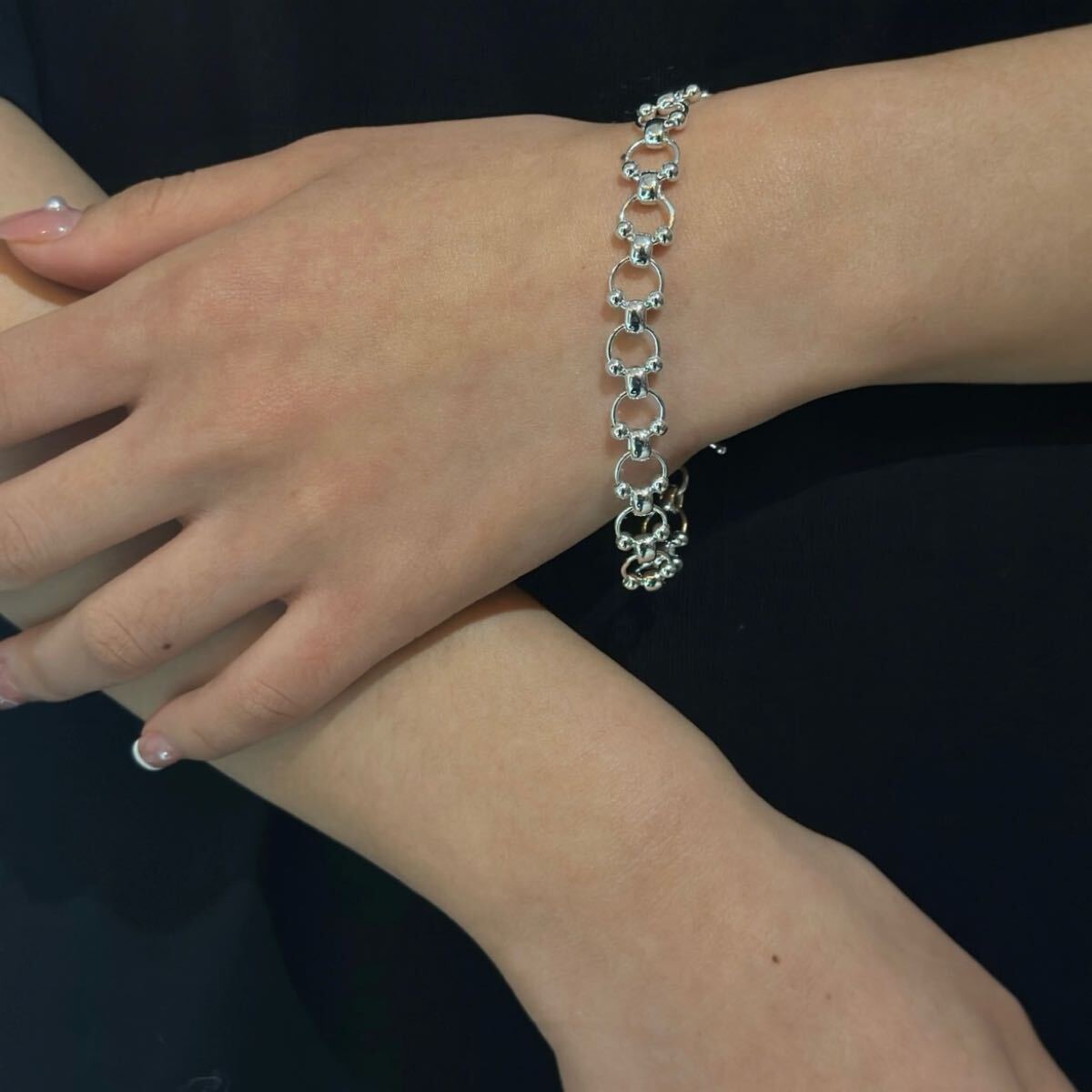 希少 レア blatto 925silver 925シルバー チェーン ブレスレット　bla-bra-SZ012-15g-00340 U アクセサリー SV925_画像2