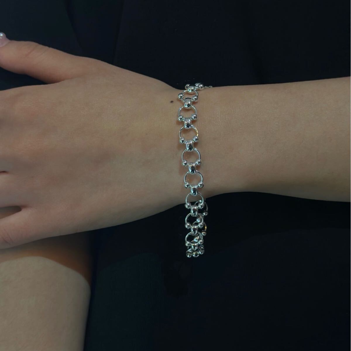 希少 レア blatto 925silver 925シルバー チェーン ブレスレット　bla-bra-SZ012-15g-00340 U アクセサリー SV925_画像4