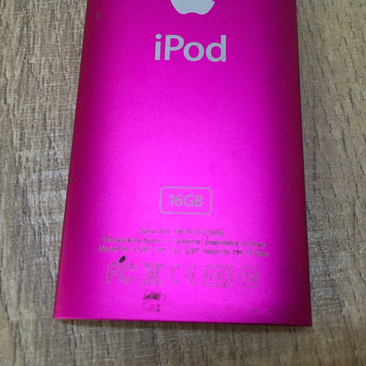 【送料無料】Apple iPod nano 第4世代 16GB ピンク A1285 アップル アイポッドナノ 音楽 オーディオプレーヤー ジャンク品