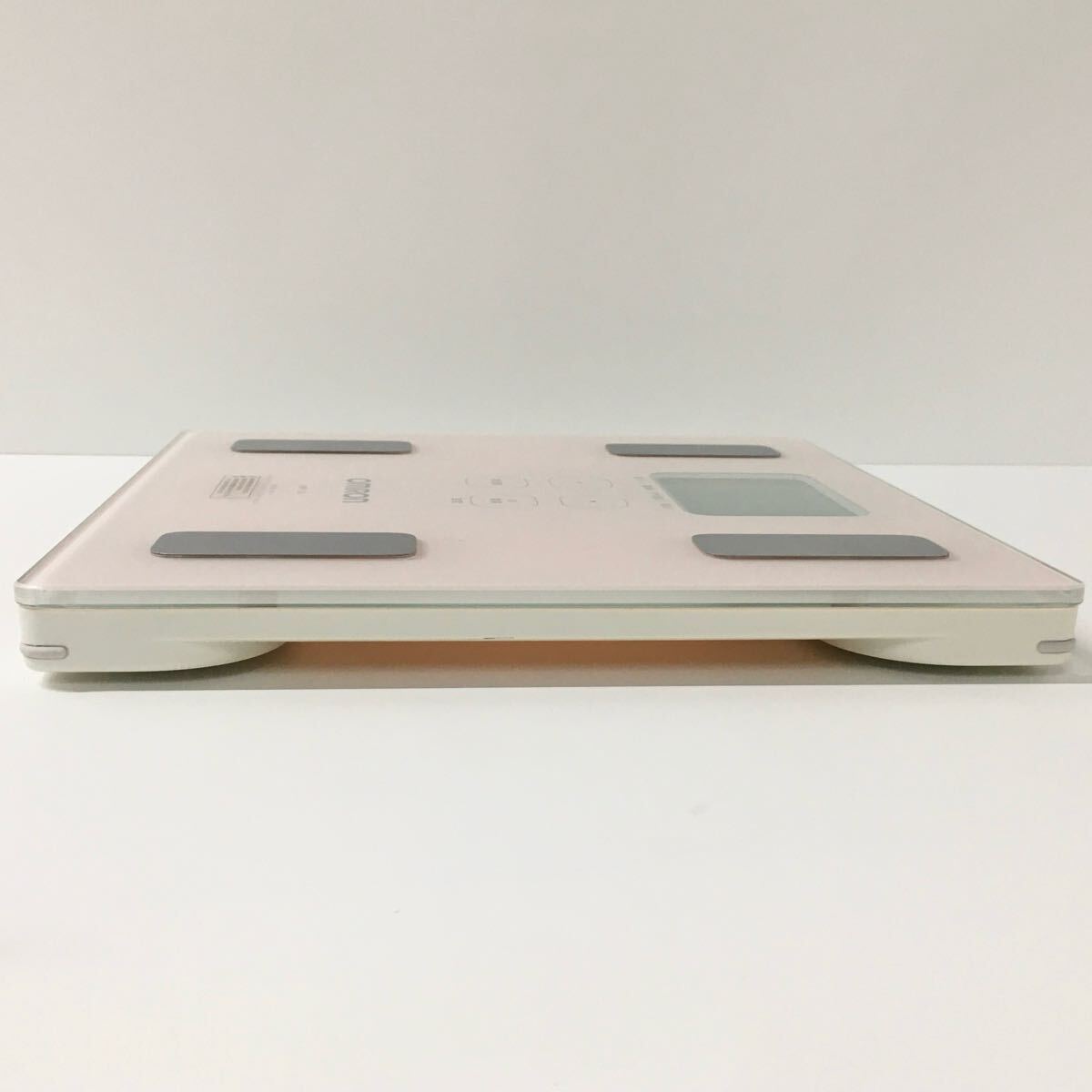 【動作品】OMRON オムロン 體重體組成計(jì) カラダスキャン HBF-214-PK ピンク ヘルスケア 中古品