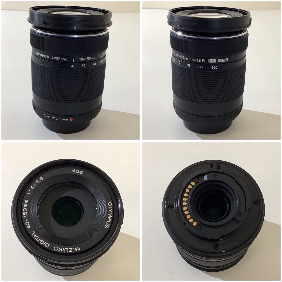 【動作品】OLYMPUS ミラーレス一眼カメラ PEN Lite E-PL3 ブラック＋レンズ 14-42mm F3.5-5.6 II R MSC＋40-150mm F4-5.6 R ED MSC 中古品