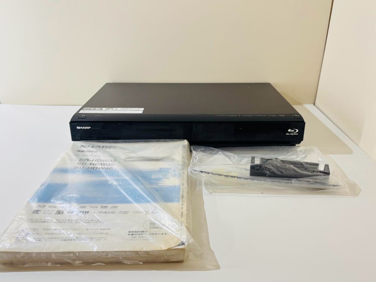 【動作品】SHARP シャープ AQUOS アクオス BDレコーダー BD-HDW32 ブルーレイディスクレコーダー 取説付き