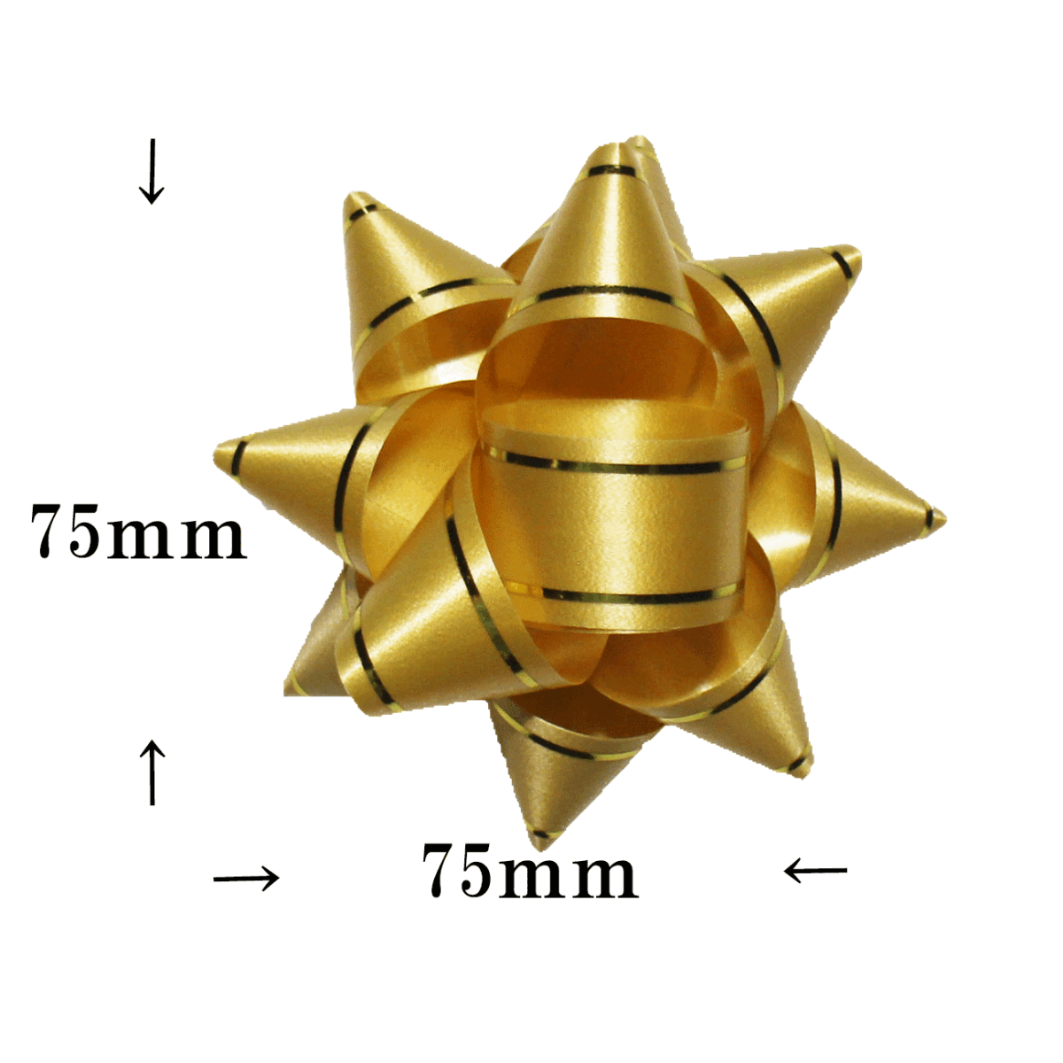 【送料無料】【15個セット】HEIKO ヘイコー ギフトフラワー大 直徑75mm 1456902★金 ゴールド【新品?未使用】