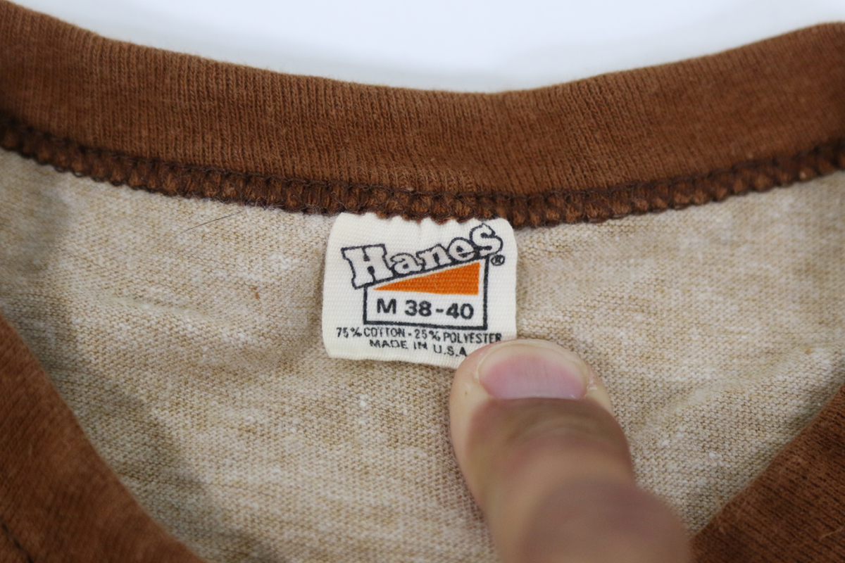  б/у одежда k1189 M размер Vintage футболка 6970809000USA оригинал vintage Vintage hanes разделение nz